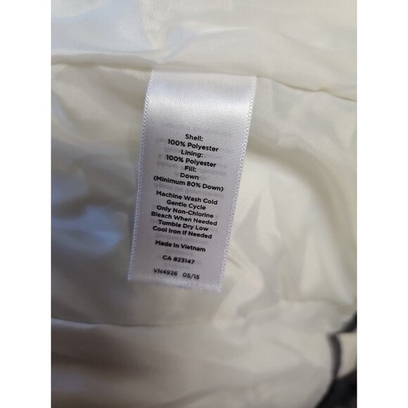 Talbots Down Puffer Vest Jacket Womens S Quilted Plaid Cinched Waist Zip Snap - Picture 4 of 6